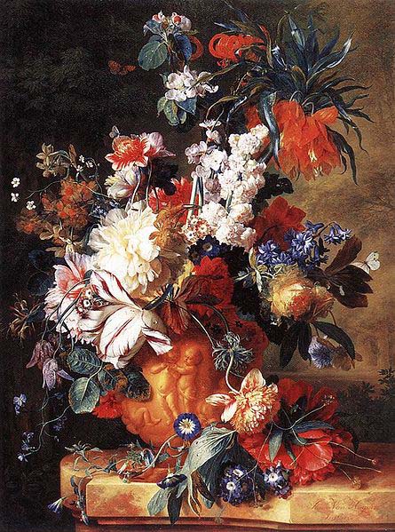 Jan van Huysum Bouquet of Flowers in an Urn by Jan van Huysum,